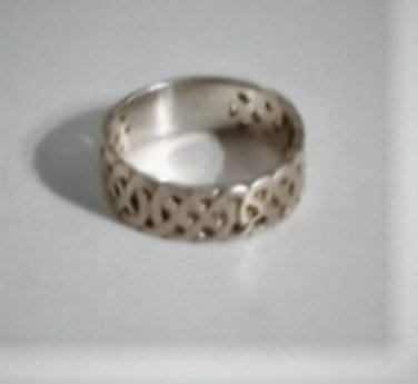 Vintage Sterling Silver Celtic Knot Band Ring Lot ~ Sz ~ 8