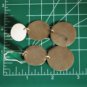 Vtg Sterling Silver MODERNIST Minimalist Graduated Discs Dangle Drop Earring Lot