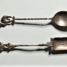 Vintage 900 Silver Egypt Souvenir Spoons Lot Sphinx Camel 1920s