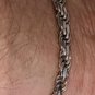 Vintage Sterling Silver Heavy Solid ITALY Rope Chain Bracelet Lot 8-1/2" UNISEX