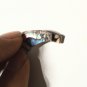 Vintage Sterling Silver MEXICO Onyx Tortoise Abalone Statement Necklace 17"
