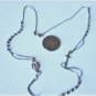 Vintage Sterling Silver Repurposed Rosary Mary Cross Chain Necklace Pendant