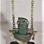 Antique Chinese Spectacular Colors Carved Hanging Jade Lidded Vase Lot