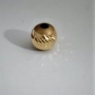 Vintage 14K Y Gold Add-A-Beads Diamond Cut 12 mm Lot of 1
