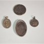 Vintage Sterling Silver Catholic Christian Religious Medals Lot of 3