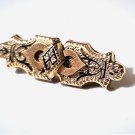 Antique Victorian 10K Taille D'Epergne Pin Brooch Momento Mori