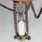 Vintage *SANDS OF TIME* Real Hourglass Pendant Necklace Lot 17"
