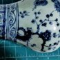 Antique Chinese Ming Blue & White Octagonal Bamboo Pine Prunus Vase Lot 8"