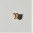 Vtg 10K YG Medieval Letter "U" Initial Applique Jewelry Attachment Enhancement Lot