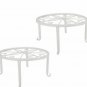 Black Wrought Iron Planter Stand Indoor outdoor Garden Plant Display Home Decor