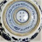 Antique Chinese Ming Tianqi Mark Blue & White Qilin Floral Lg Bowl 8"