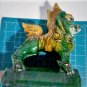 Antique Chinese Ming Sancai Foo Lion Roof Tile Guardian Statue Lot 7-3/4"