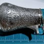 Antique S. Silver Handmade Repousee Floral Animals Plants Indian Coffeepot