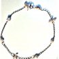 Vintage Artisan Sterling Silver Station Kesha Pearl Necklace Lot 20.5"