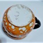Vintage Czechoslovakia Mottled Orange Lustreware Milk or Cream Pitcher