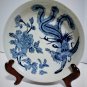 Antique Chinese Blue White Kangxi Phoenix Porcelain Bowl Lot 7-3/4"