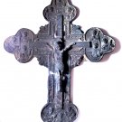 Antique Weathered Bronze Christian Catholic Architectural Crucifix