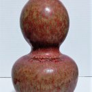 Antique Chinese Qing Flambe Oxblood Kangxi Mark Double Gourd Vase Lot 8-5/8"
