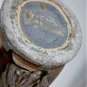 Antique Chinese Song Incised Floral Olive Glaze Stoneware Meiping Vase 7-7/8"