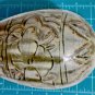 Antique Chinese Song Incised Floral Olive Glaze Stoneware Meiping Vase 7-7/8"