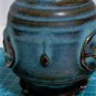 Antique Song -Ming Fuchsia Splash Blue Junyao Censer or Vase Lot 3-3/4"