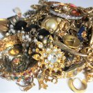 Vintage Gold Plated  Recovery Scrap Jewelry & Watch Mixed Lot 882 Grams