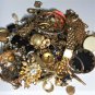 Vintage Gold Plated  Recovery Scrap Jewelry & Watch Mixed Lot 882 Grams