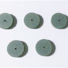 Cratex 7/8" x 1/8" w 1/16" Arbor Course Silicon Rubberized Polishing Wheels 5 Pc
