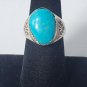 Vtg Sterling Silver Old Pawn SOUTHWESTERN Navajo Turquoise Ring Lot Sz 8.5