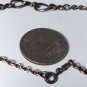 Antique Edwardian Sterling Silver Cable & Figaro Link Choker Chain Necklace 14"