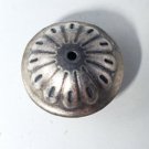 Vintage Sterling Silver Salvaged Stamped Design Navajo Bench Bead 20 mm