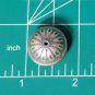 Vintage Sterling Silver Salvaged Stamped Design Navajo Bench Bead 20 mm