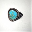 Vintage Sterling Silver SOUTHWEST Navajo Old Pawn Turquoise Ring Lot Size ~ 7