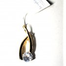 Vtg Gold Plated LIA SOPHIA CZ MODERNIST Necklace Pendant Necklace Lot New w Tag