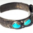 Vintage Sterling Silver Turquoise J BEGAYE Navajo Watch Cuff Lot