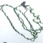 Vintage Sterling Silver BALI Chrysoprase Beaded Necklace Lot 45"