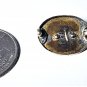 Antique Victorian 14K Oak Leaf Taille d'Epargne Pin Brooch Goth Steampunk 1.2 G