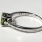 Vintage Sterling Silver Oval Peridot BBJ Ring Lot Sz 7.25