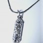 Vintage Sterling Silver Jewish Hebrew Mezuzah Prayer Pendant Necklace Lot 18"