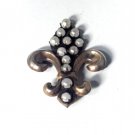 Antique Edwardian Sterling Silver Fleur De Lis Pin Brooch  Lot
