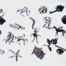 Vtg Sterling Silver Bracelet Charms & Necklace Pendants Lot of 19 Pcs NYWF Charm