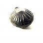 Vtg Sterling Silver Salvaged Navajo Stamped Concho Bench Bead Pendant 15 mm