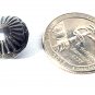 Vtg Sterling Silver Salvaged Navajo Stamped Concho Bench Bead Pendant 15 mm