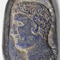 Ancient Large Carved Lapis Lazuli Head Bust Greek Portrait Pendant Lot