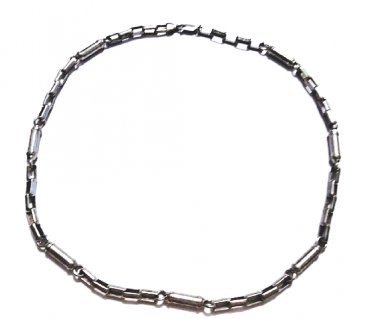 Vintage Sterling Silver Heavy Baht Style Chain Necklace 21-1/4" UNISEX