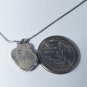 Vtg Sterling Silver SOUTHWEST Wheeling Mfg Amber Pendant Necklace Lot 18"