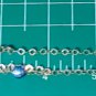 Vintage Sterling Silver ITALY Murano Glass Beaded 2-Tier Chain Necklace Lot 17"