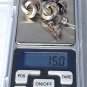 Vintage Sterling Silver 14K Post Love Knot & Dangle Drop Earrings Lot