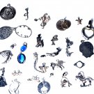 Vintage Sterling Silver Necklace Pendants & Charms Lot 26 Pcs
