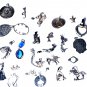 Vintage Sterling Silver Necklace Pendants & Charms Lot 26 Pcs